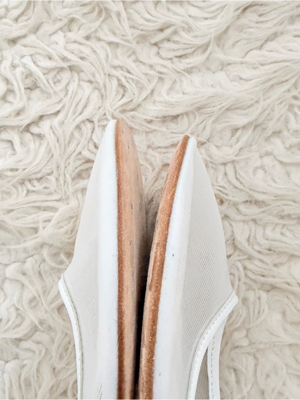 Dear Frances Balla Mesh Ballet Flats - White - Picture 8 of 10